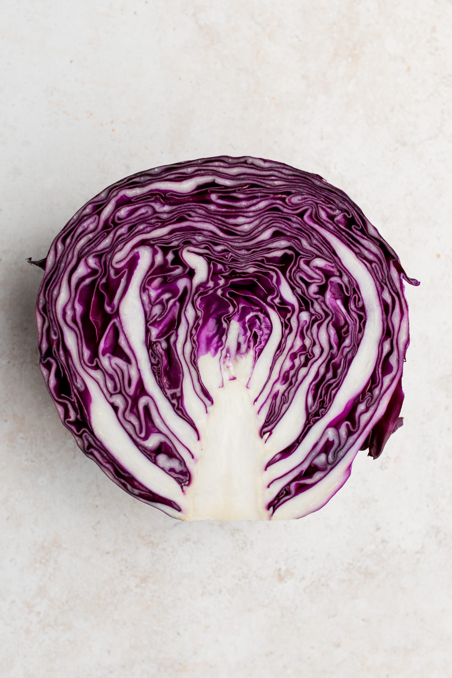 cut red cabbage