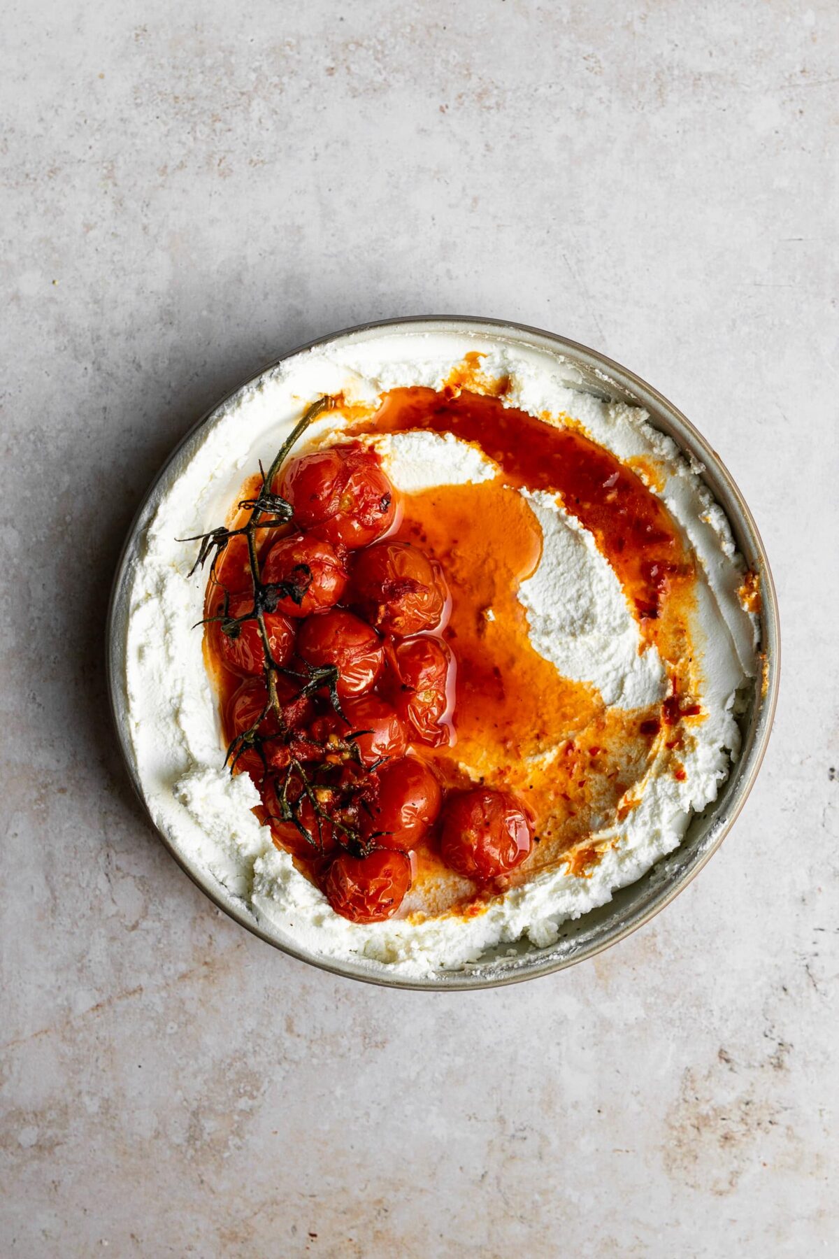 Labneh with Harissa Roasted Tomatoes
