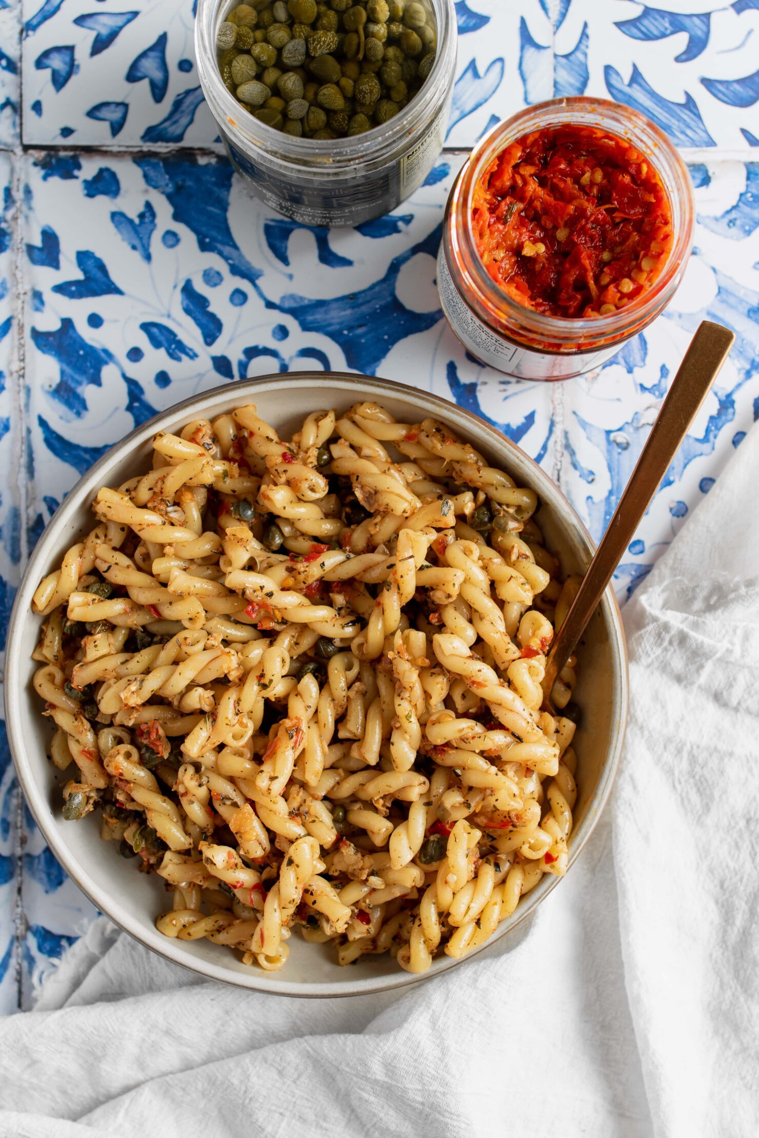 Spicy Caper Pasta - The Bold Appetite