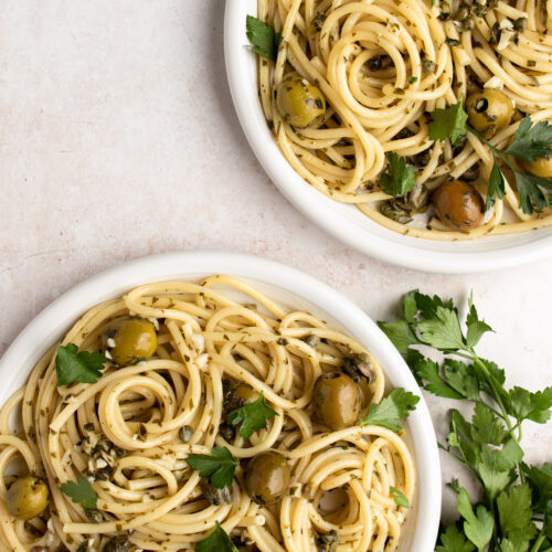 Herby Green Olive Pasta The Bold Appetite