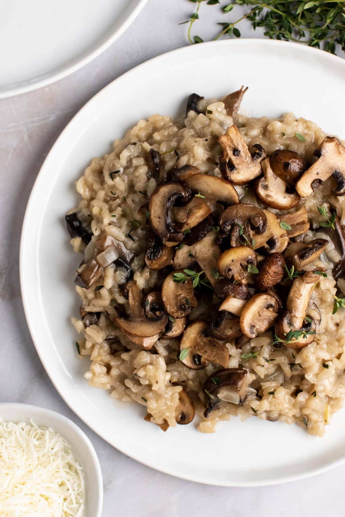 Creamy Parmesan Mushroom Risotto