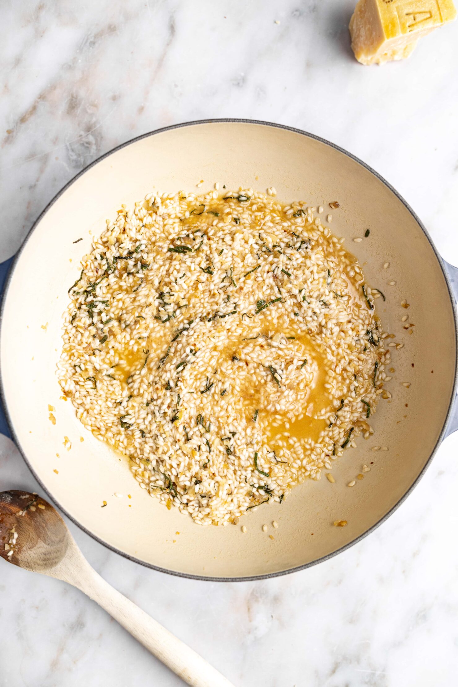 Butter Risotto Brown Butter and Sage Risotto - The Bold Appetite
