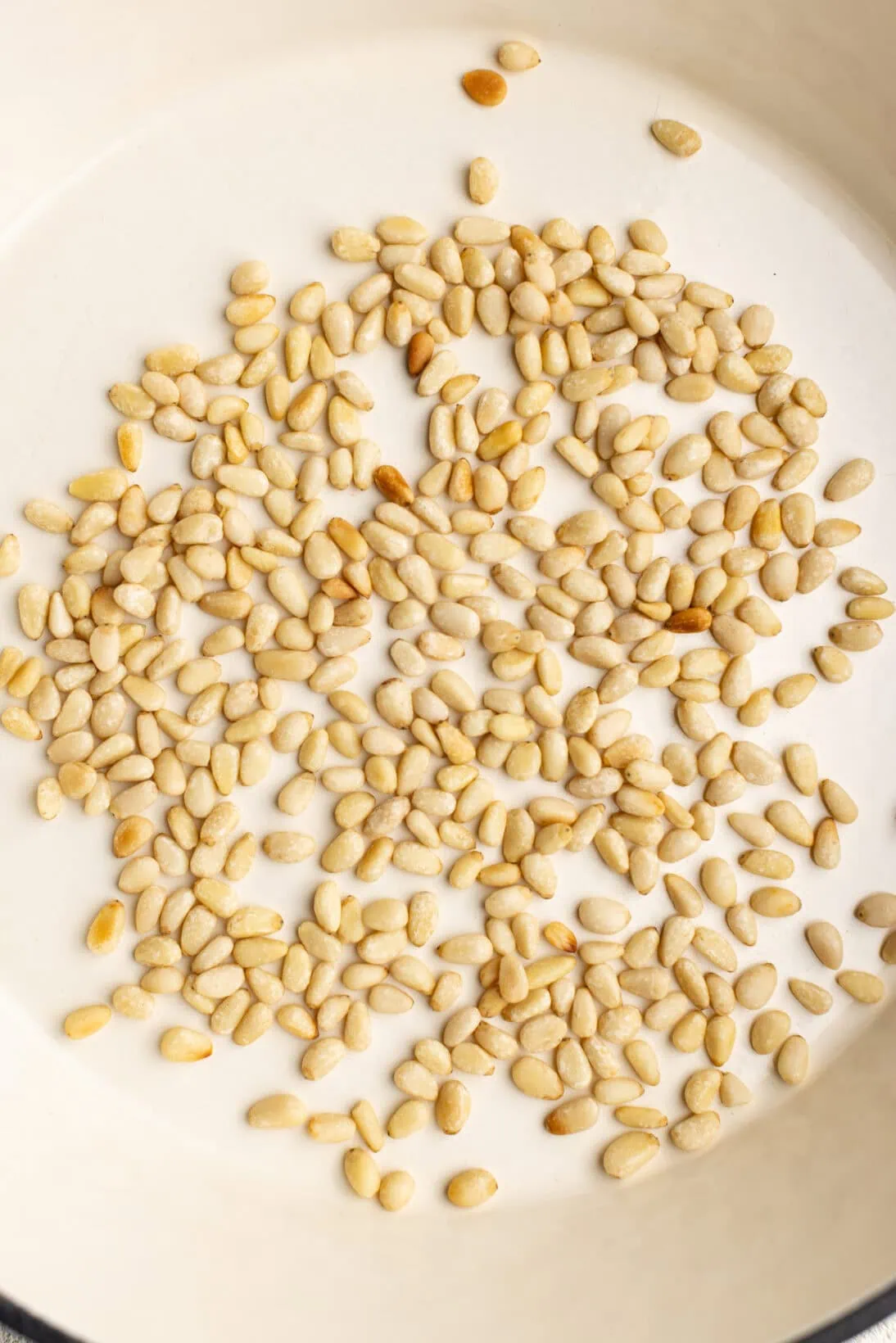 toasting pine nuts