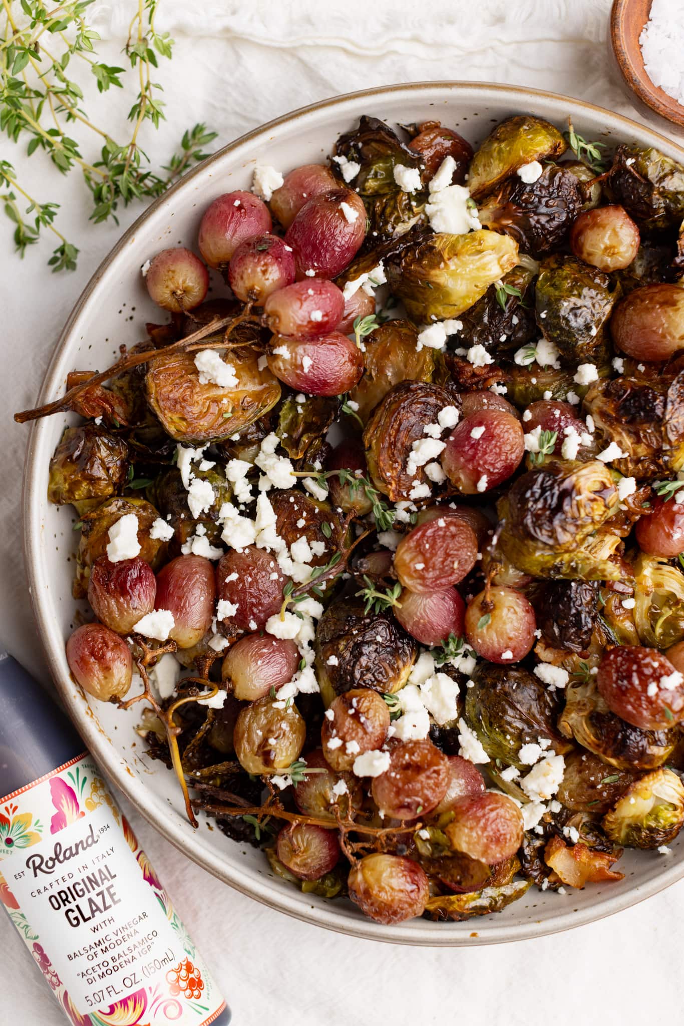 Balsamic Roasted Grapes and Brussels Sprouts The Bold Appetite