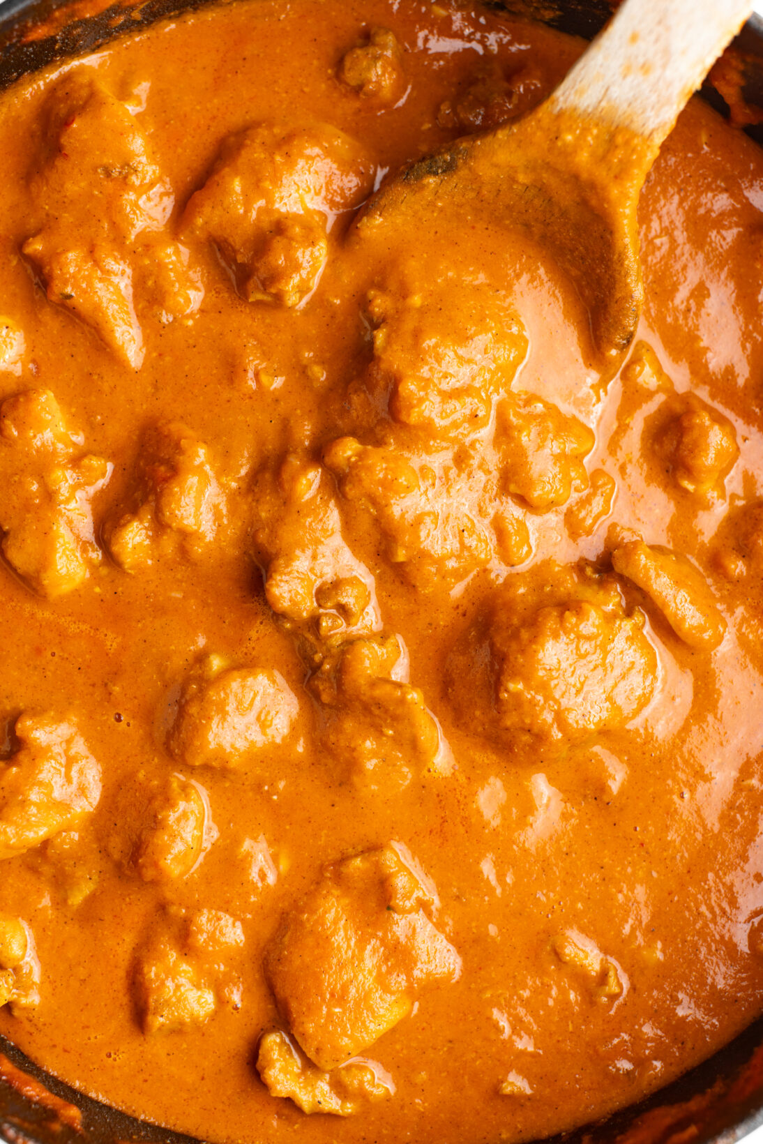 up close butter chicken