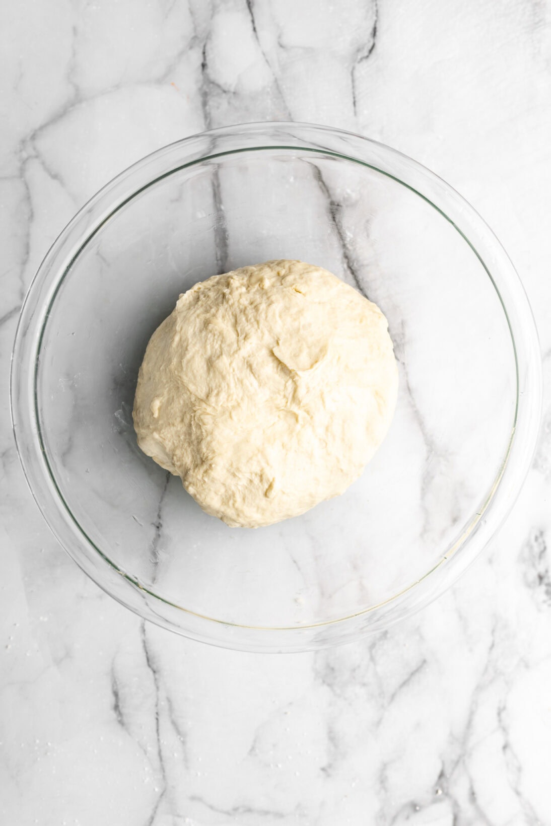 un-proofed homemade pita bread dough