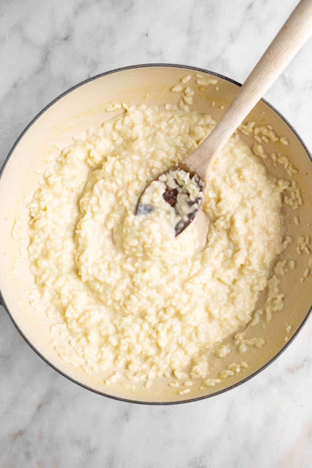 creamy al dente lemon risotto