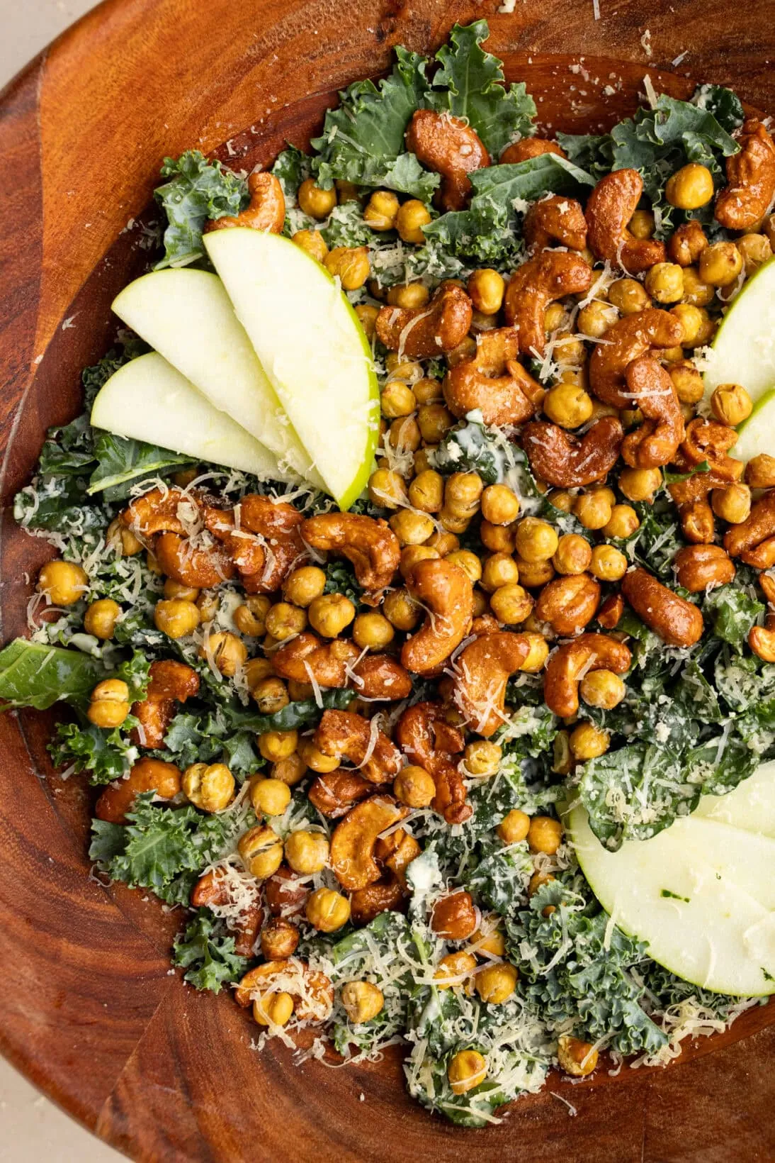 cashew kale Caesar salad