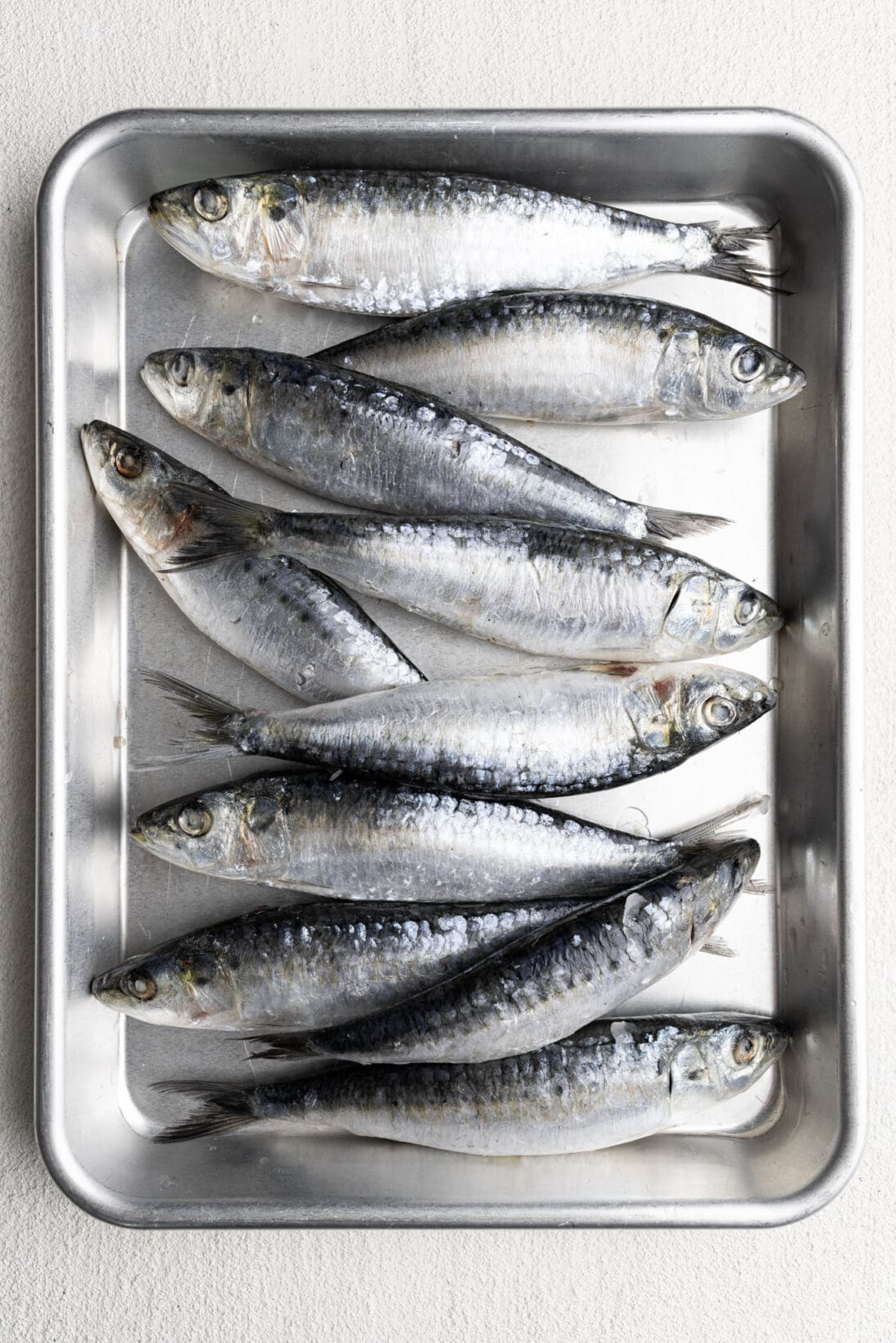 tray of sardines