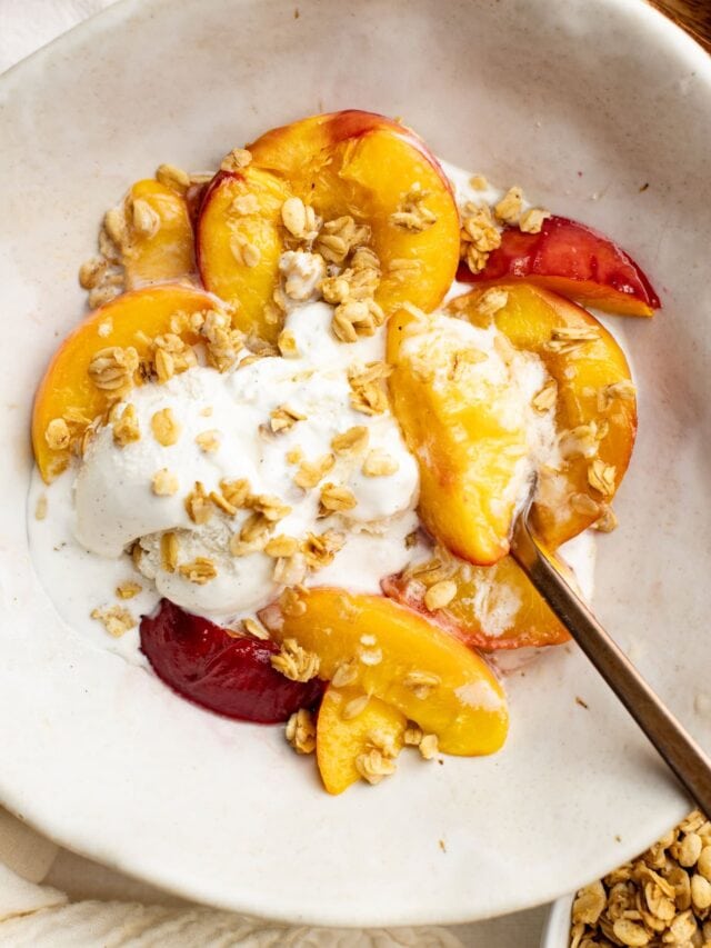 Air Fryer Peaches