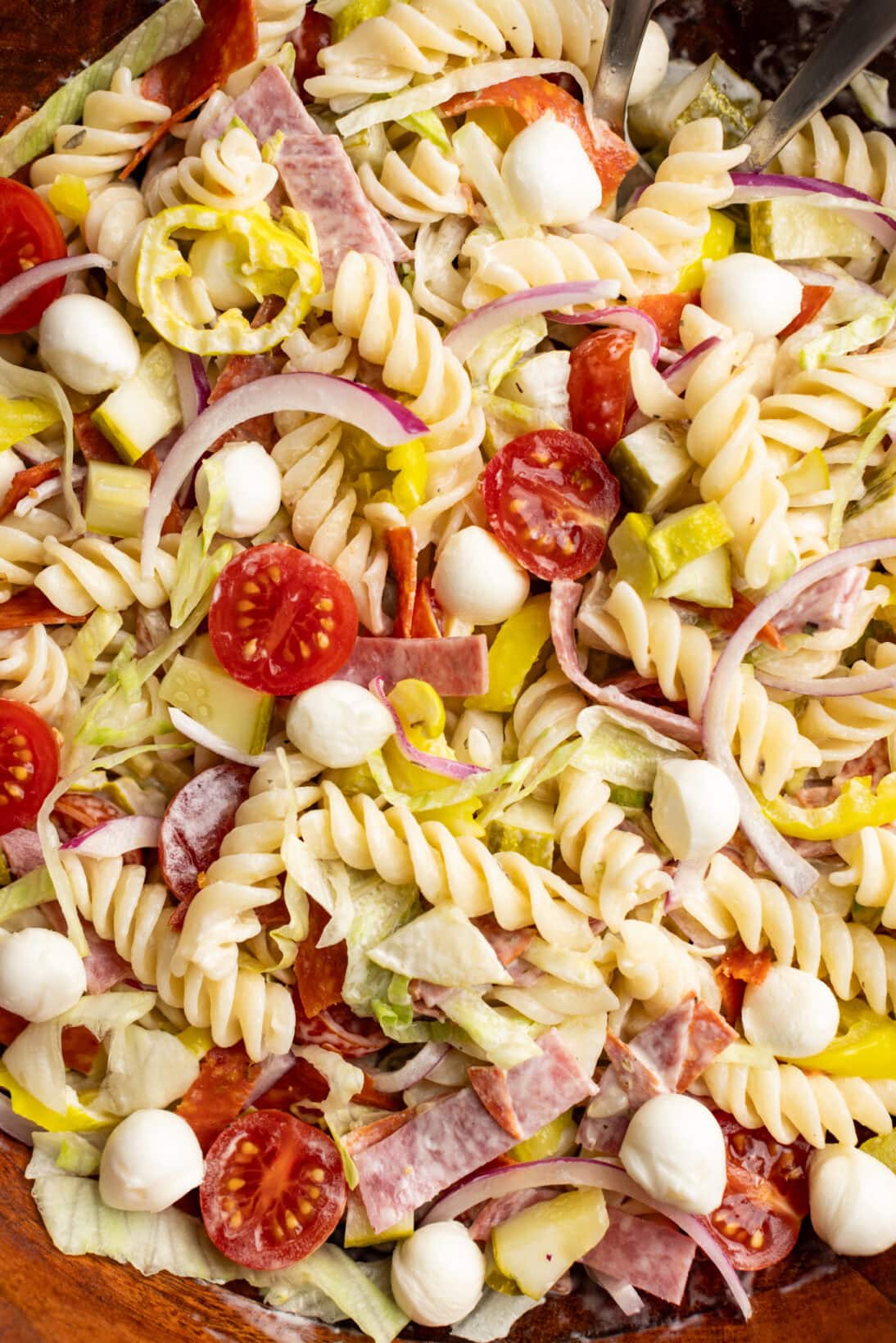 combined grinder pasta salad