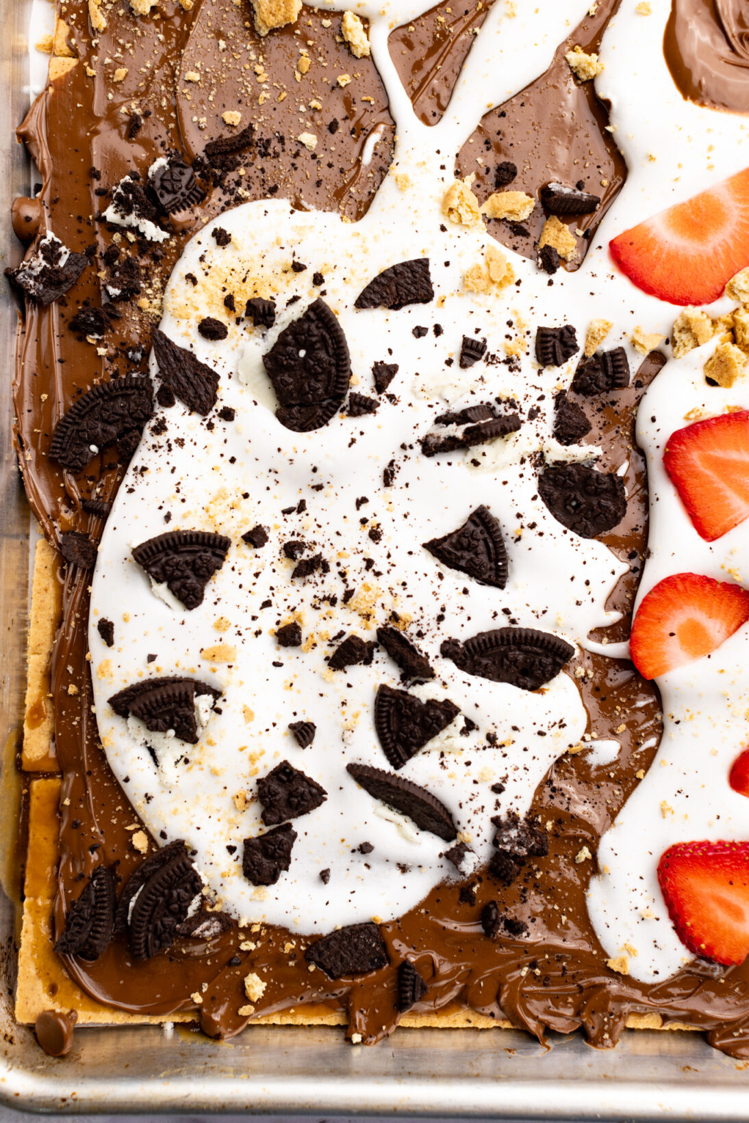 s'mores graham cracker toffee (sandwich cookies)