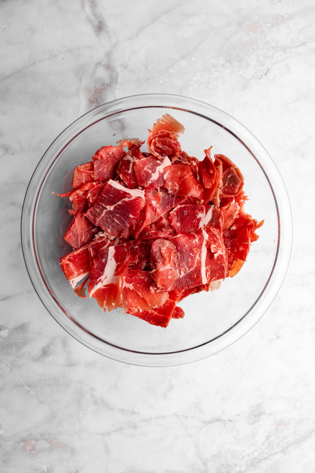 thinly sliced beef