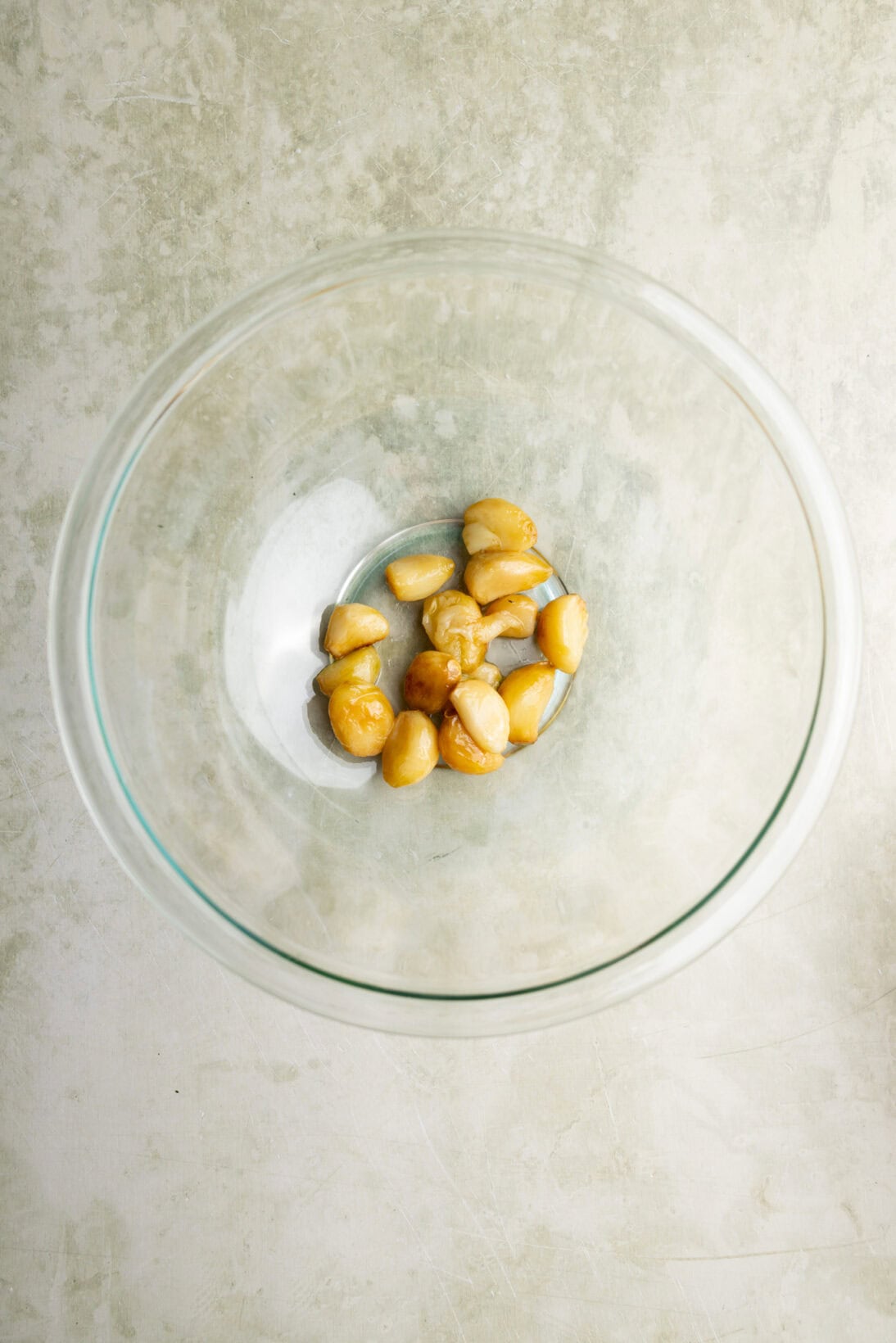 garlic confit in a bowl - full cloves