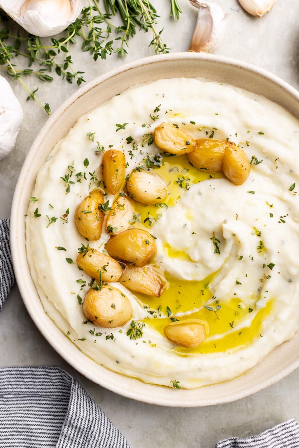 Garlic and Herb Mashed Potatoes