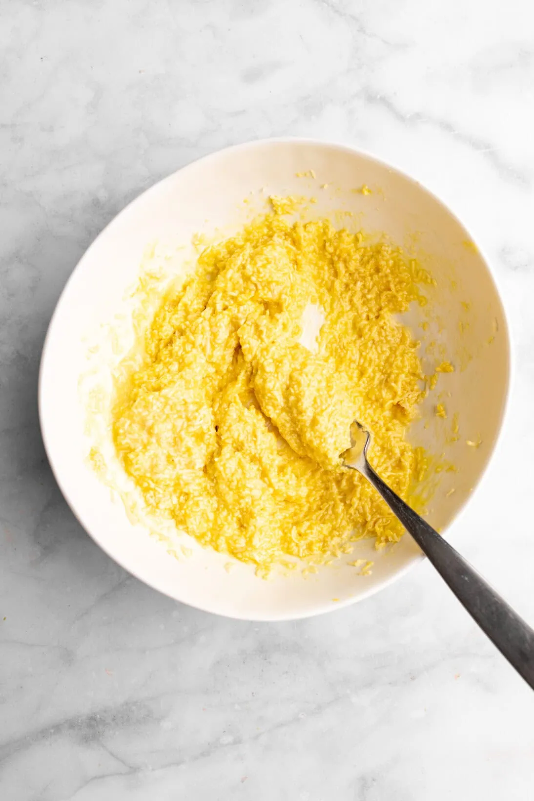 egg and cheese mixture