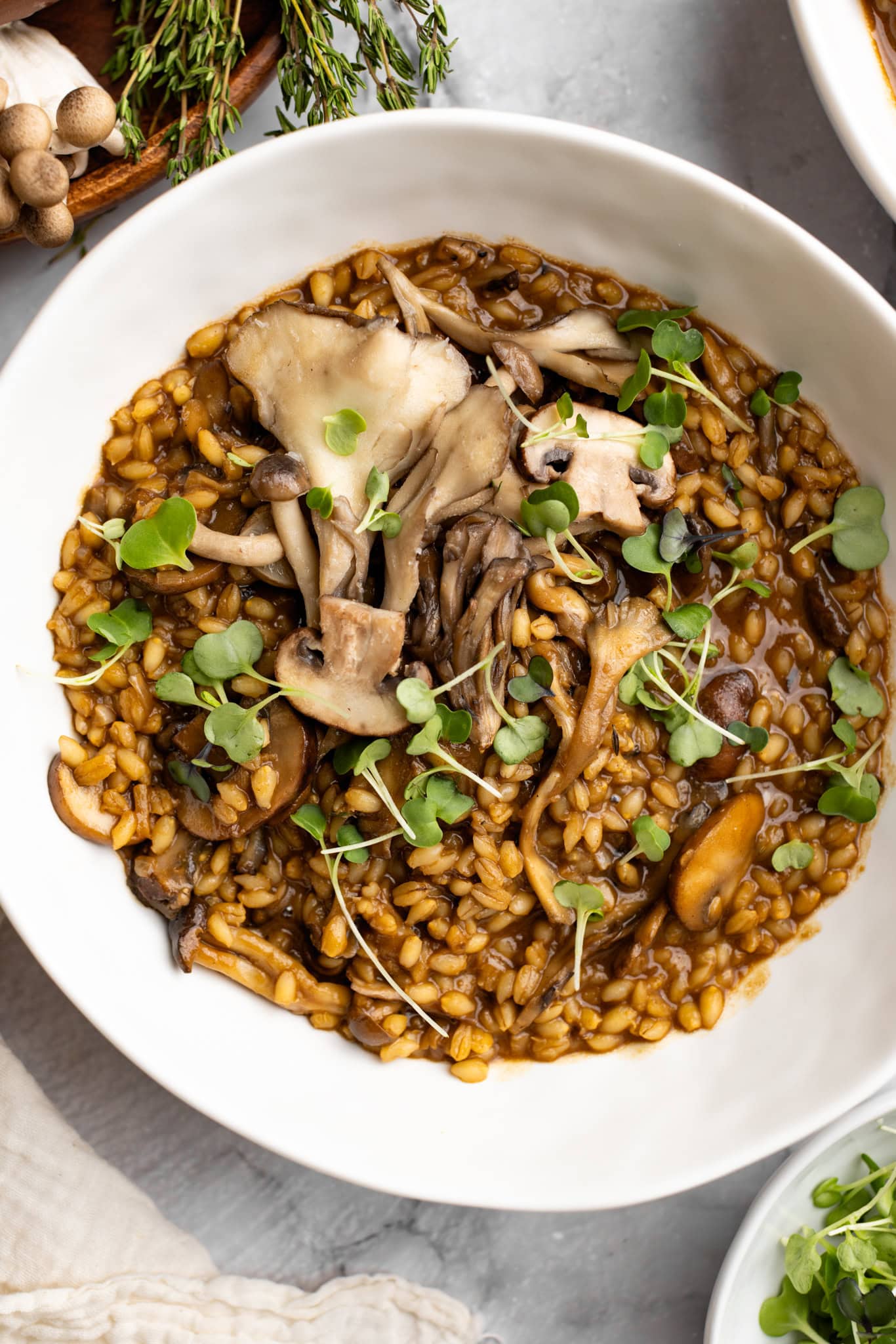 Mushroom Barley Risotto