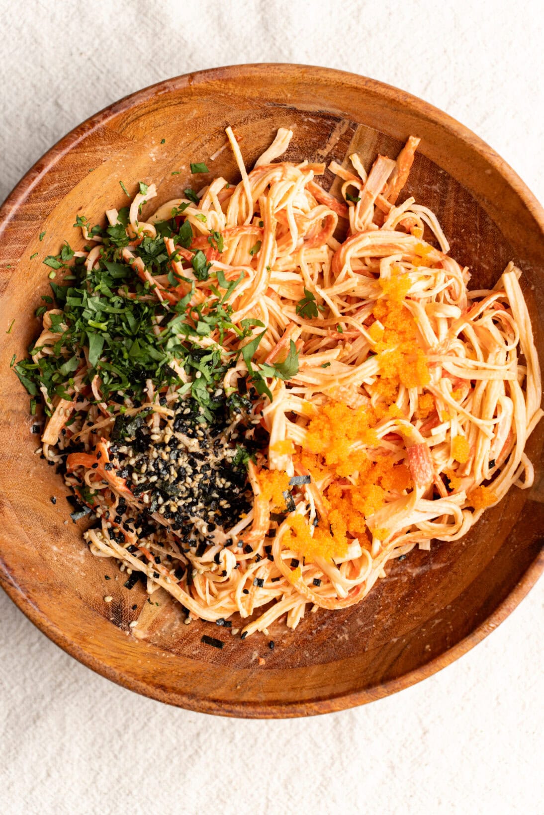 combined spicy kani salad