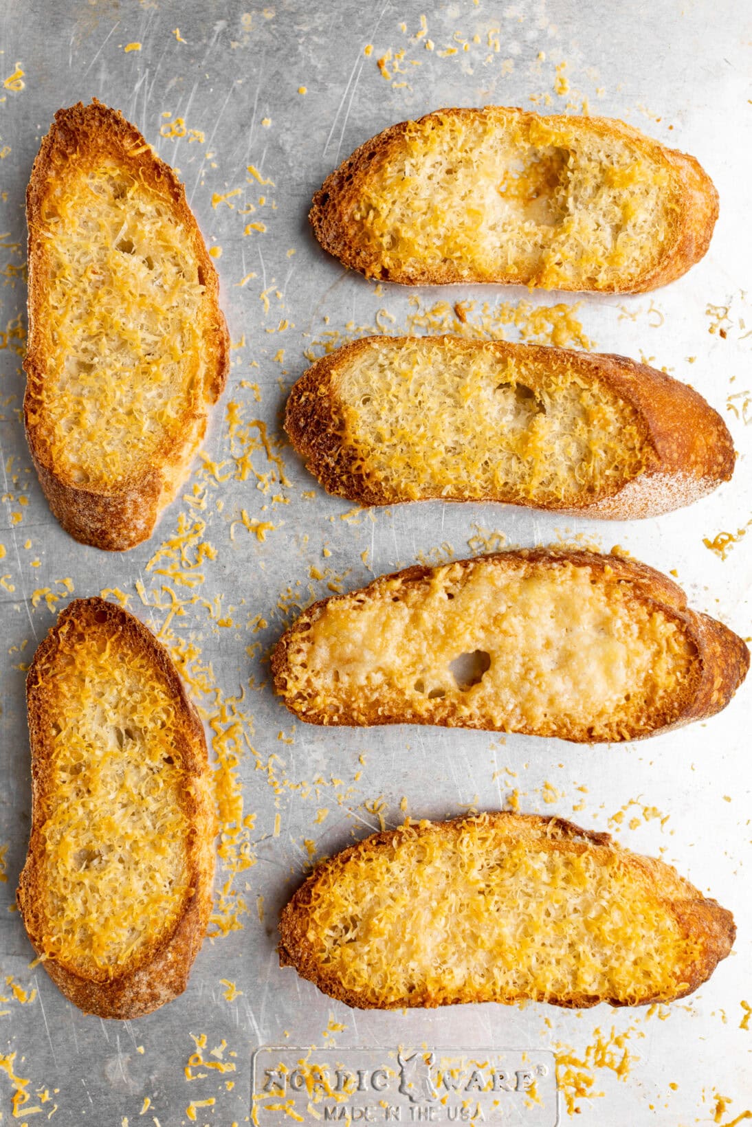 crispy cheesy crostini