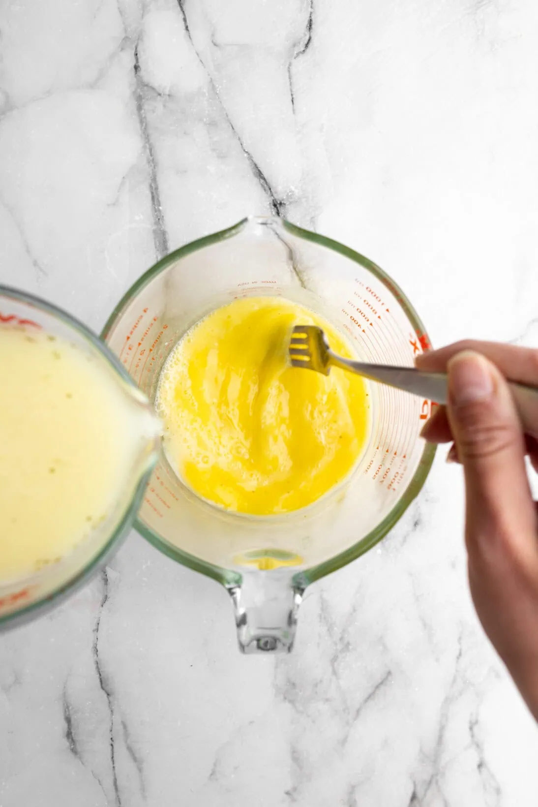 step by step: tempering the egg
