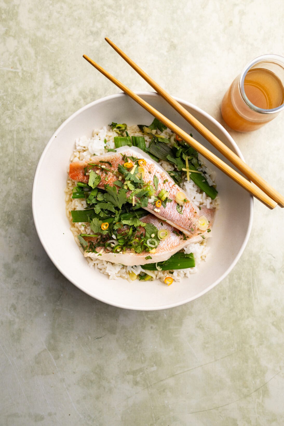 a bowl of Asian steamed fish