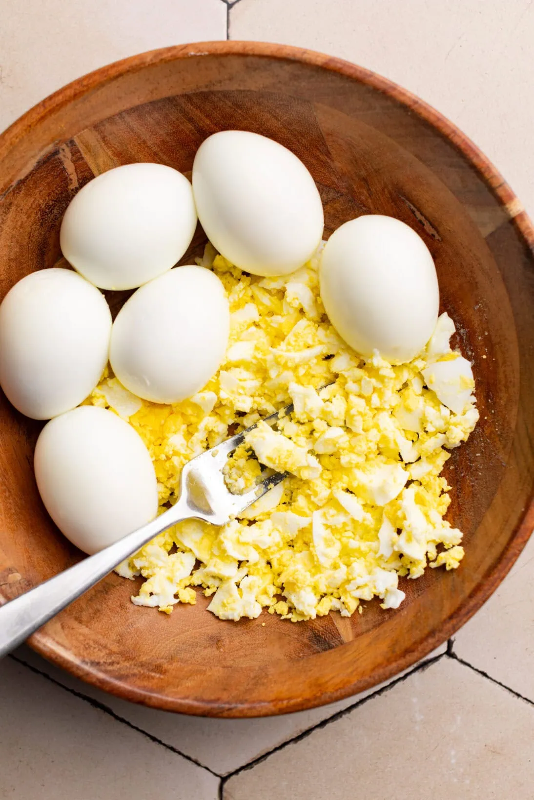 crushed eggs