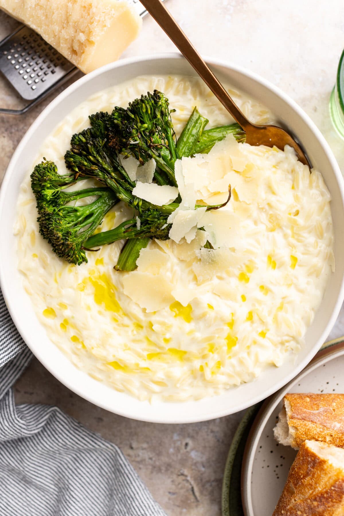 Creamy Parmesan Orzo Risotto