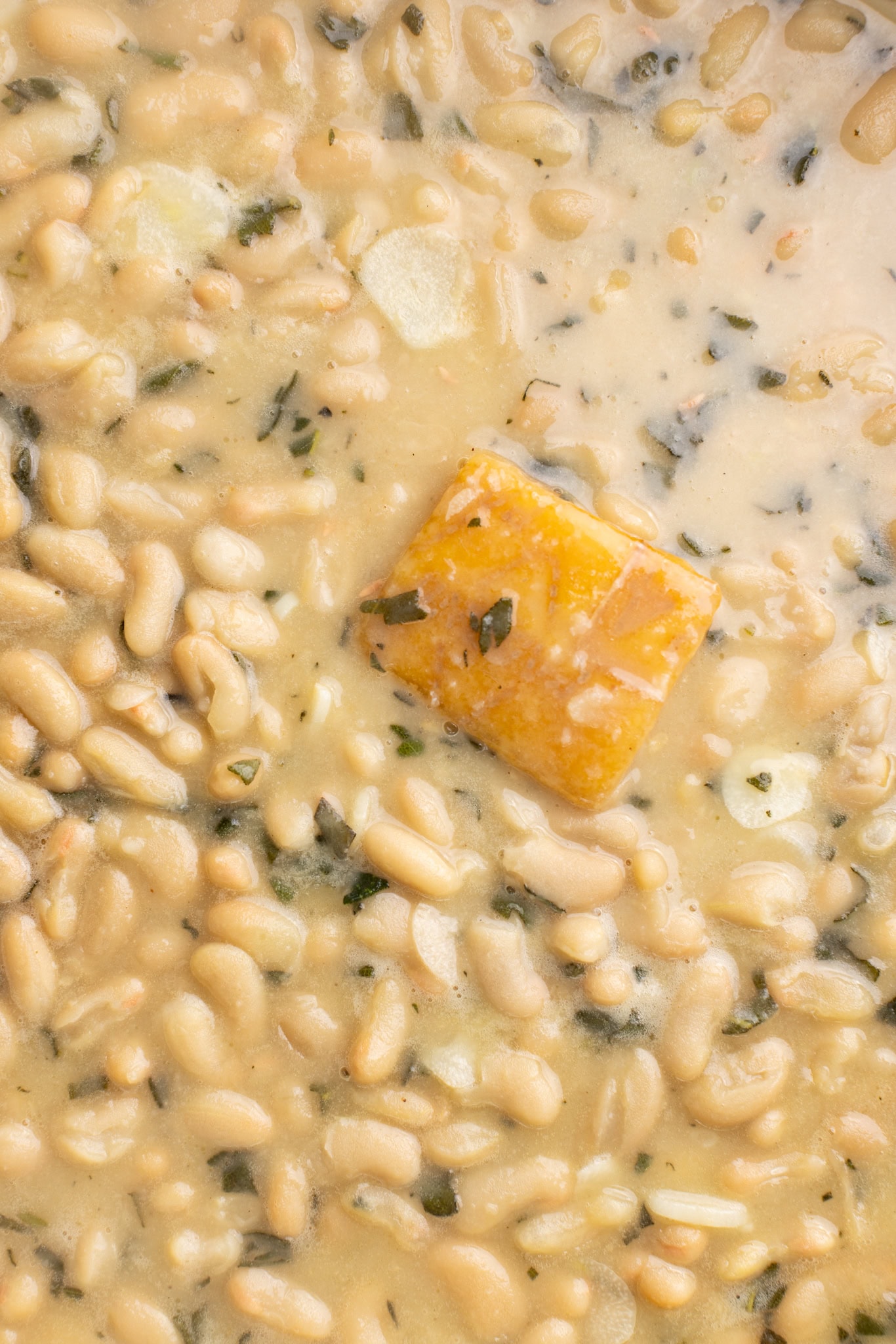 step by step: simmered creamy beans