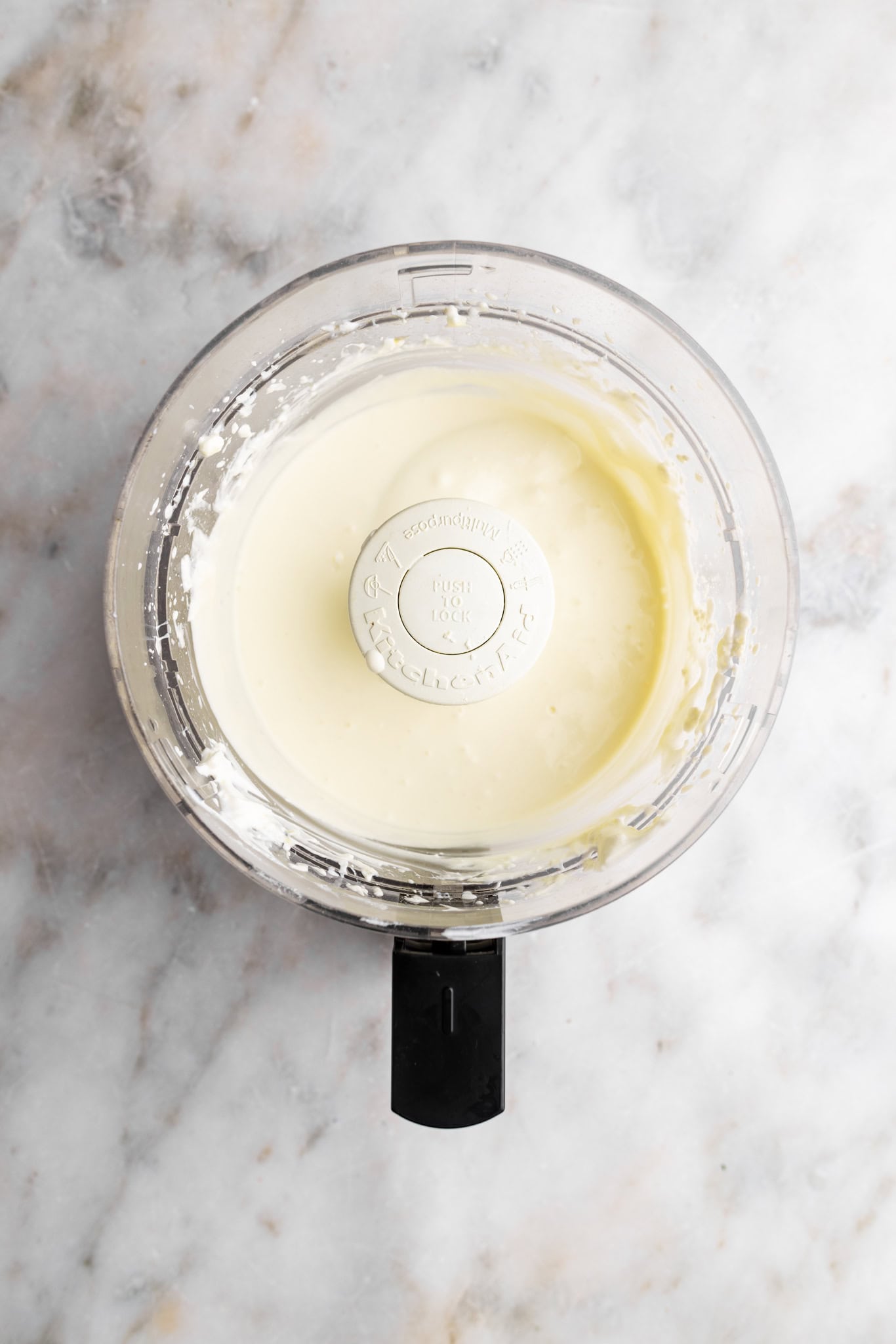 step by step: whipped feta in food processor