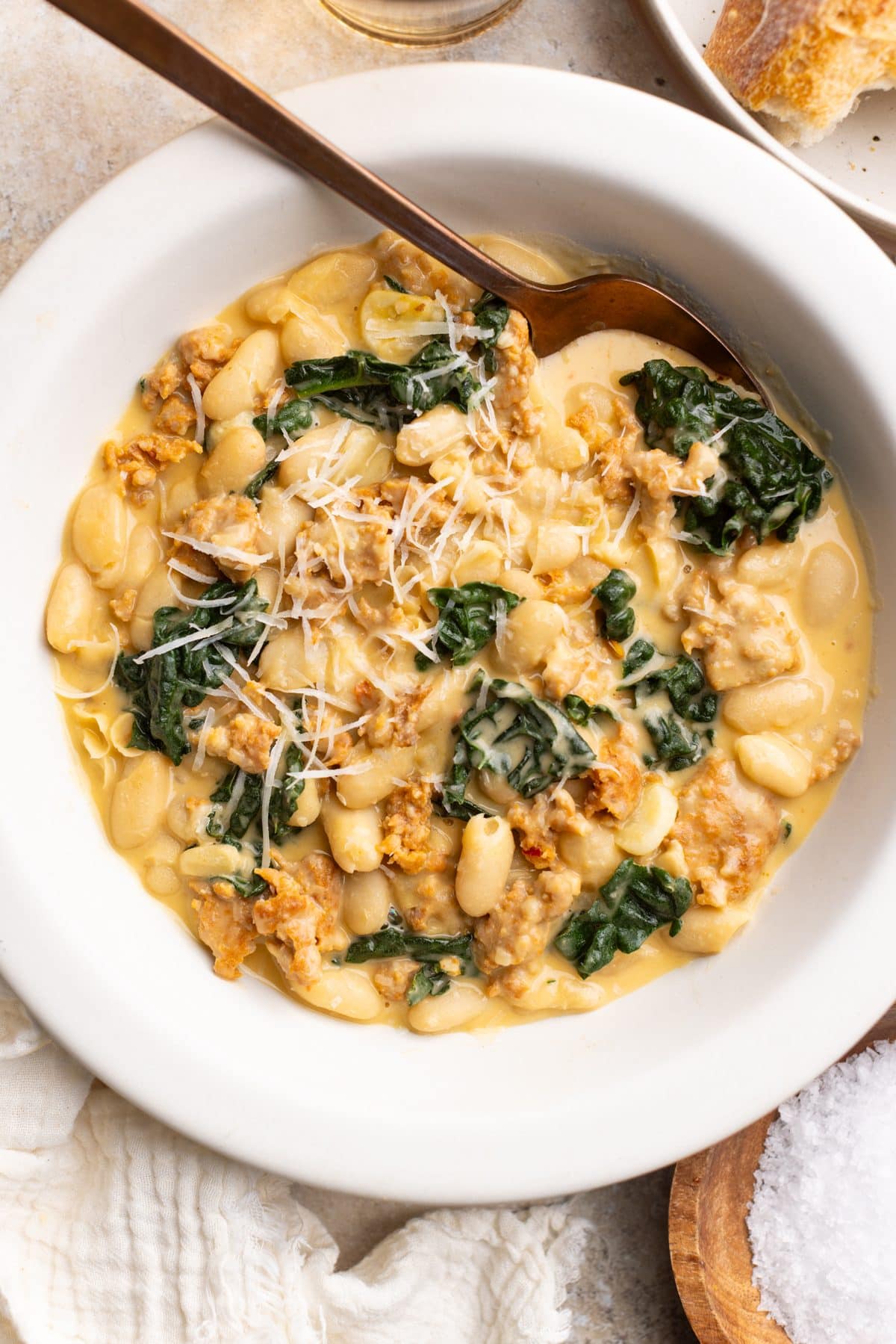 Parmesan Tuscan White Beans